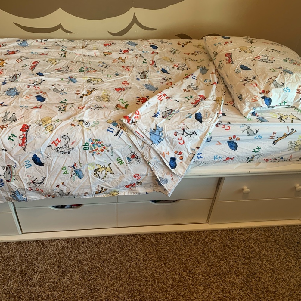 Dr. Seuss Pottery Barn Twin Sheet Set